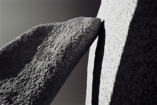 Stenar nära upp svart och vitt — Stockfoto