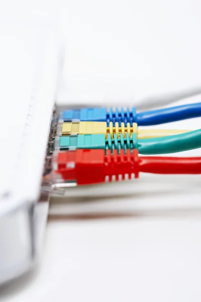Plugues de conexão de rede — Fotografia de Stock