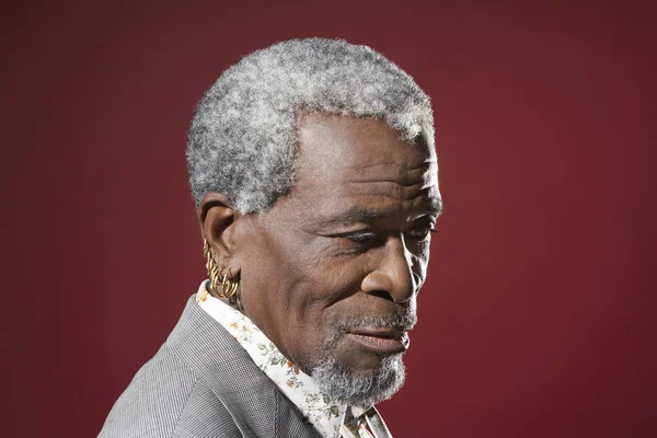 African Man with Earrings — Stock Photo, Image