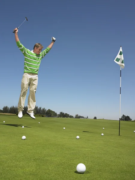 Torcida do golfista — Fotografia de Stock