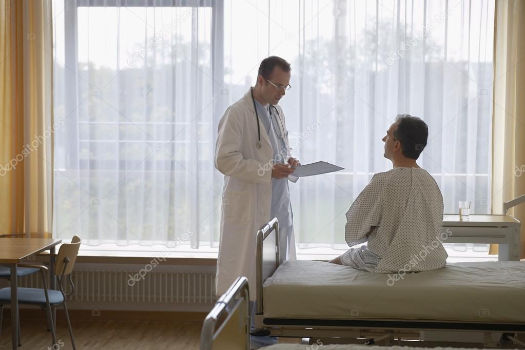 Doctor talking to Patient