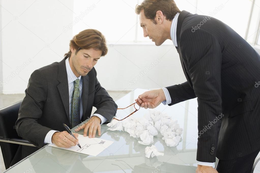 Business men in conference room