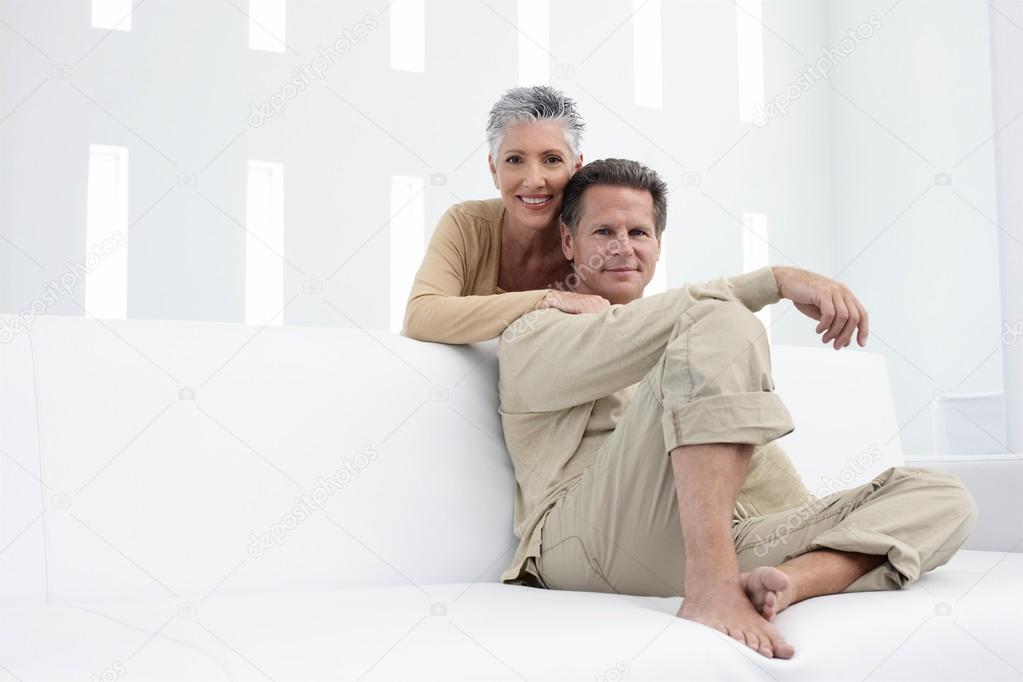 Couple in living room