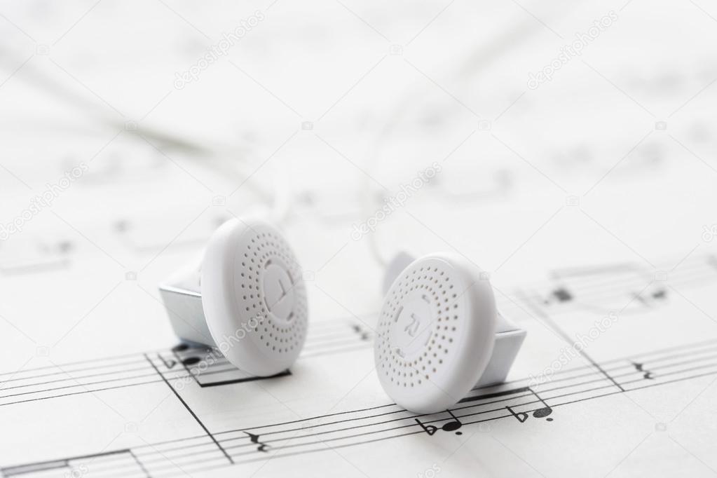 Sheet Music and Headphones