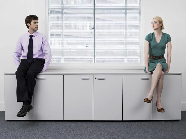 Businesspeople sitting — Stock Photo, Image