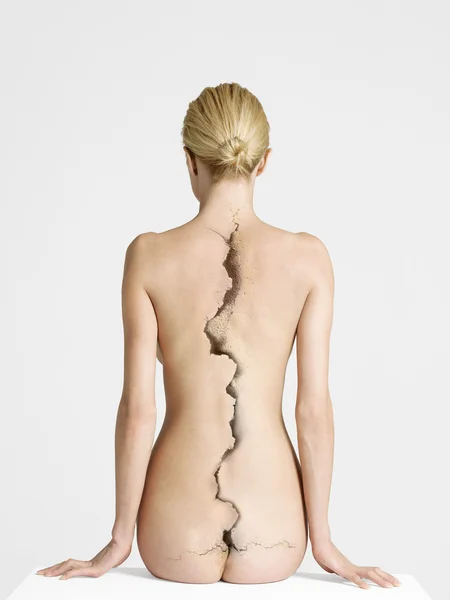 Espalda de mujer — Foto de Stock