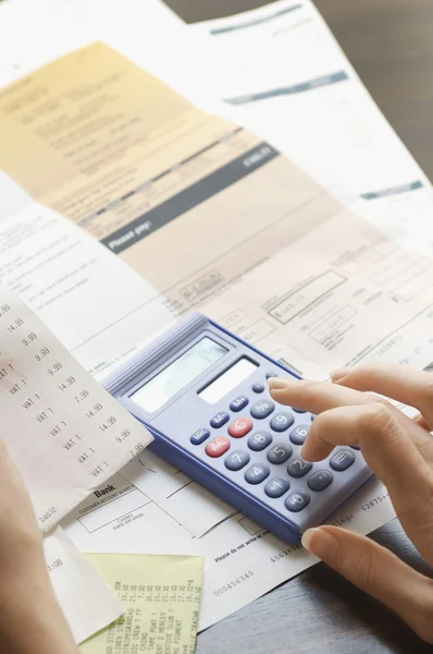 Expenses being calculated — Stock Photo, Image