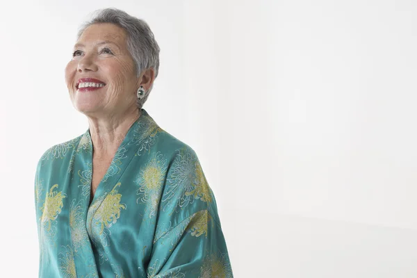 Mujer mayor sonriendo — Foto de Stock