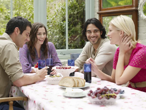 Happy Friends Dining — Stock Photo, Image