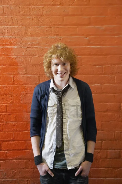 Redheaded Man sonriendo — Foto de Stock