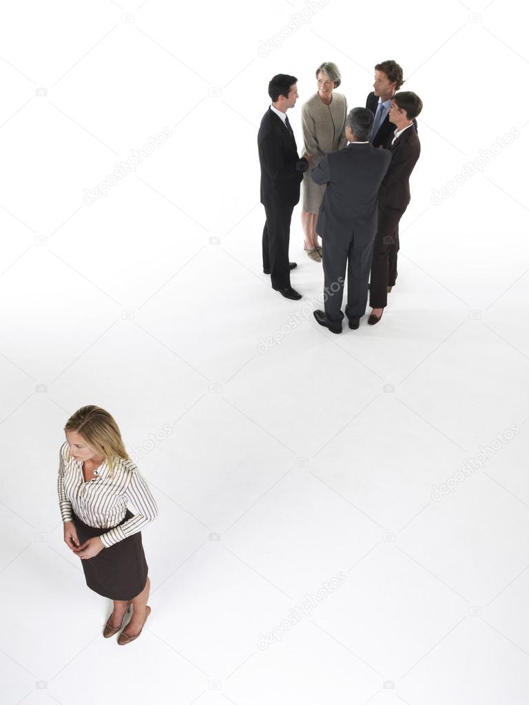 Businesswoman Feeling Left Out