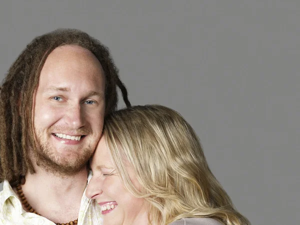 Couple posing in studio — Stock Photo, Image