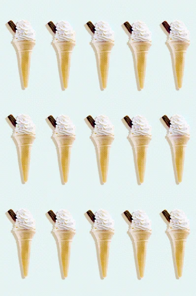 Rows of icecreams — Stock Photo, Image