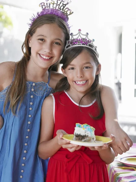 Girls  at birthday party — Stock Photo, Image