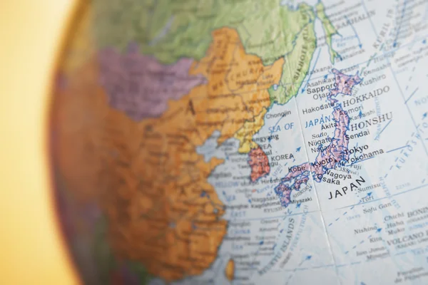 Globus polityczny Japonii — Zdjęcie stockowe