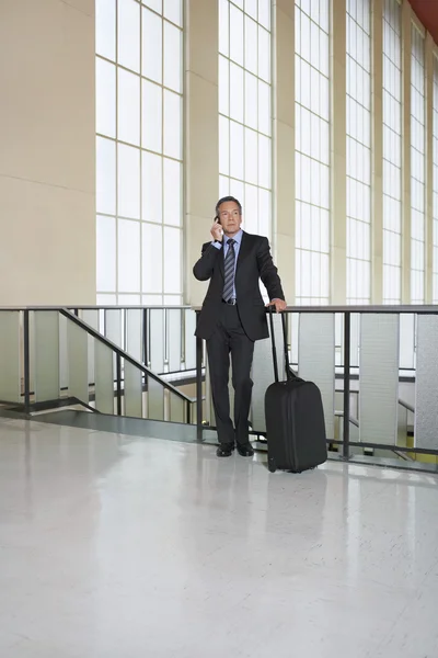 Businessman  Using Cell Phone — Stock Photo, Image