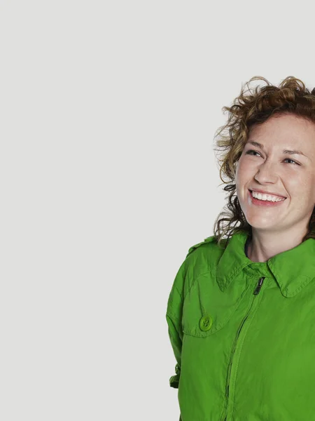 Woman Smiling in studio — Stock Photo, Image