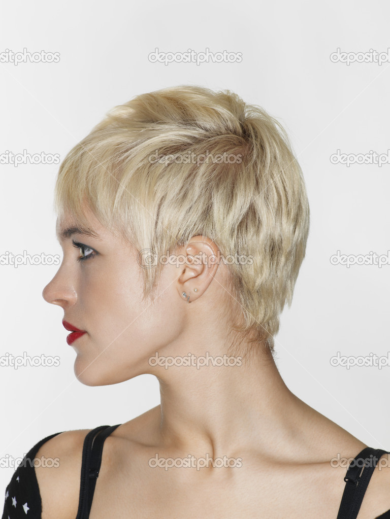 Blond Woman posing