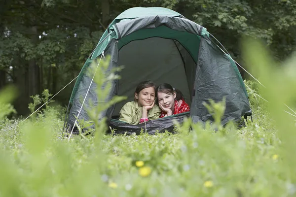 Little Friends in Tent — Stock Photo, Image