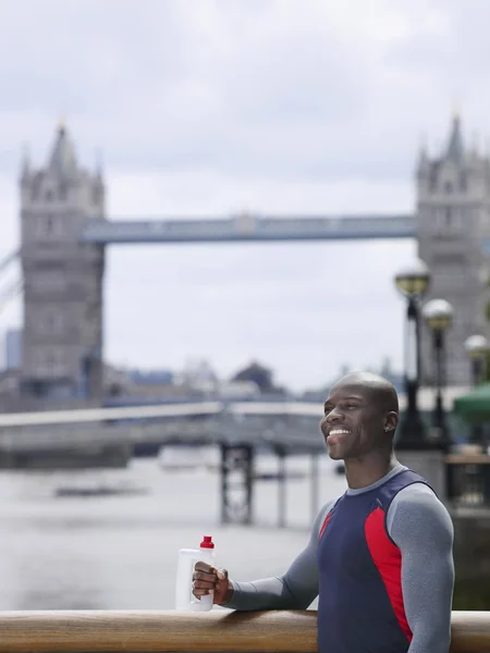 Atleta acqua potabile — Foto Stock