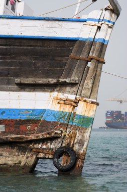 eski ahşap dhow