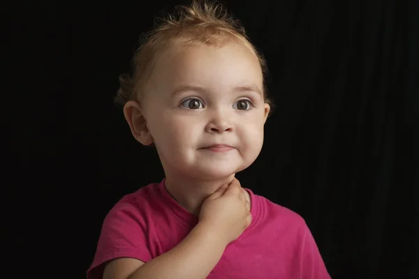赤ちゃんの女の子の顔 — ストック写真