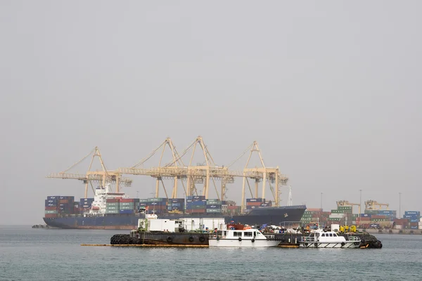 Large cargo ships docked — Stock Photo, Image