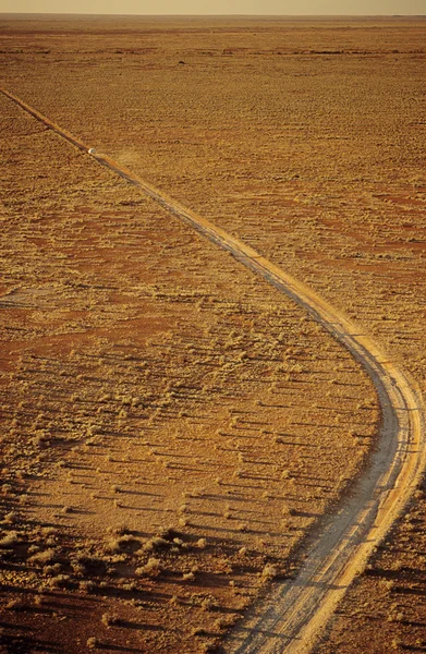 Auto guida lungo la strada del deserto — Foto Stock