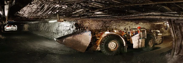 Person in unconventional car in tunnel — Stock Photo, Image