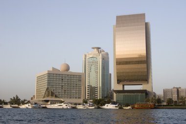 Deira'nın manzarası gün batımında