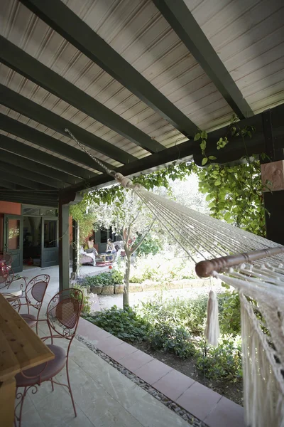 Patio mediterrane stijl — Stockfoto