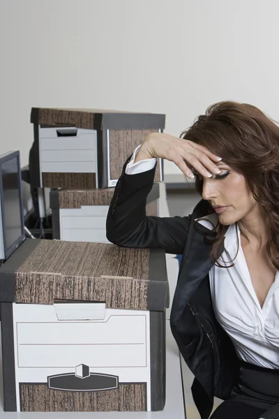 Femme d'affaires stressée — Photo