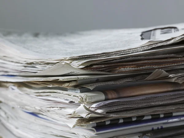 Stack of newspapers — Stock Photo, Image