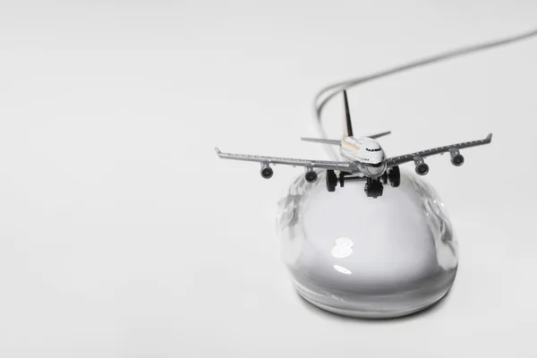 Jumbo jet on mouse — Stock Photo, Image