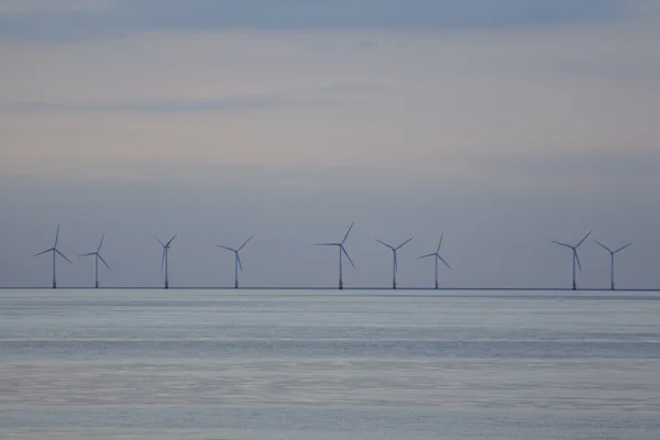 Wind farm in ocean — Stock Photo, Image