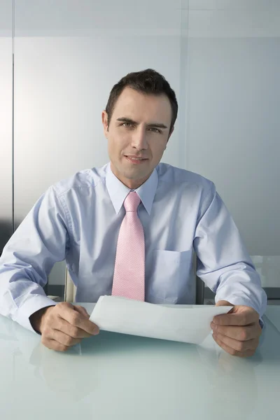 Man sitting in office, — Stock Photo, Image
