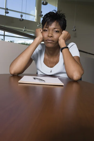 Bored Businesswoman — Stock Photo, Image