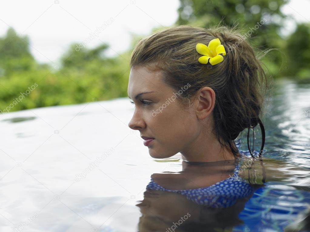 Woman in Swimming Pool