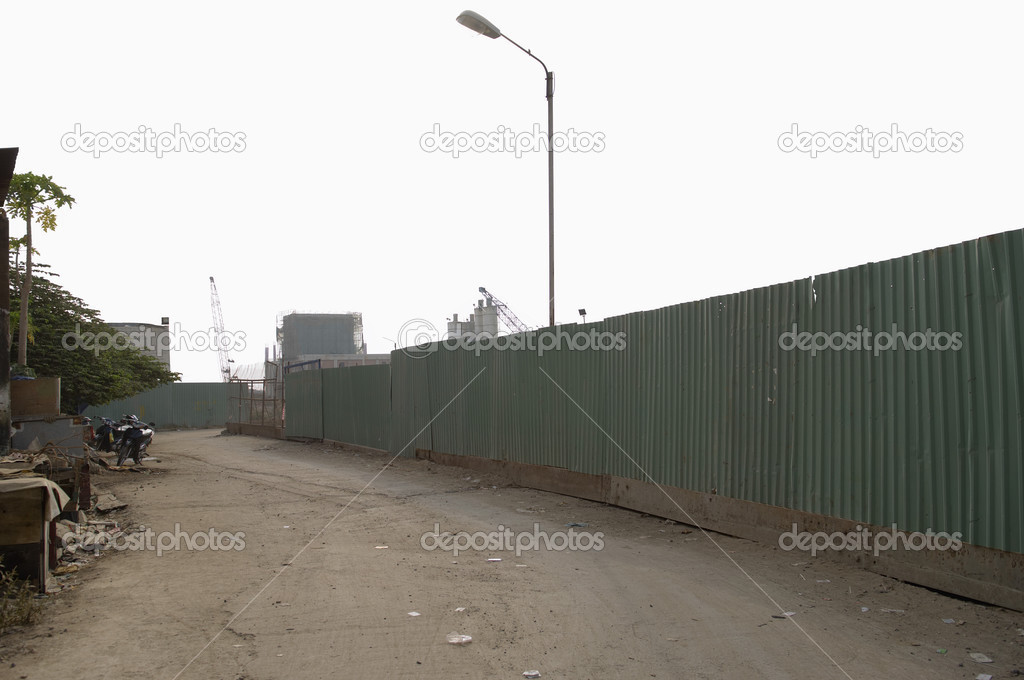 Corrugated Steel Fence