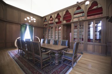 Eski moda ev Kütüphane