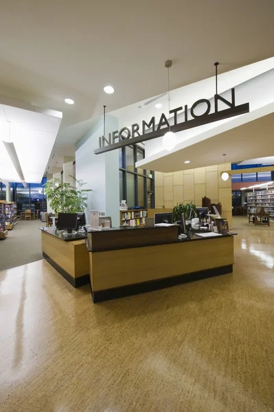 Library information desk — Stock Photo, Image