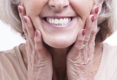 Senior dentures clipart