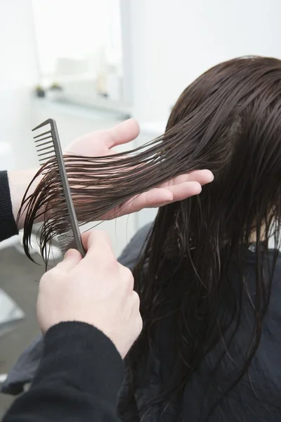 Cheveux mouillés — Photo