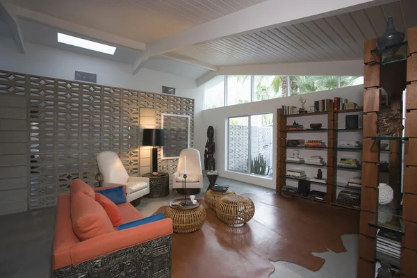 Moderní obývací pokoj domácí interiér — Stock fotografie