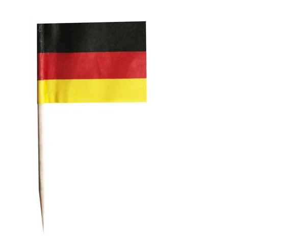 Tysk flagg i tandpetare — Stockfoto