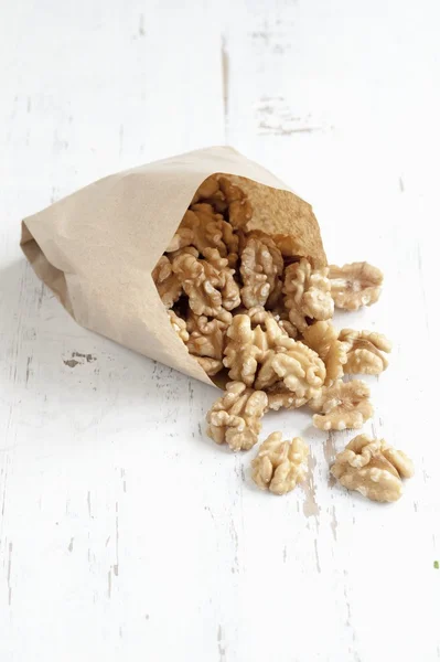 Walnuts in Bag — Stock Photo, Image
