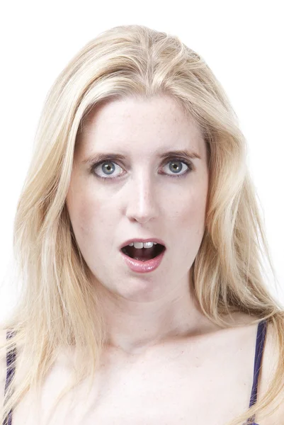 Surprised young woman — Stock Photo, Image