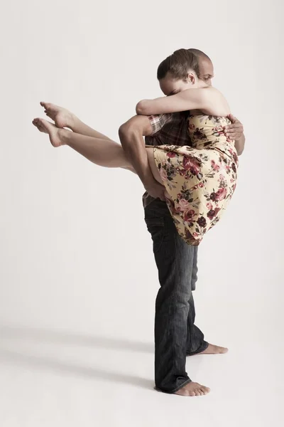 1950s jive couple — Stock Photo, Image