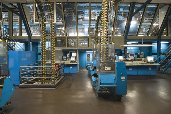 Newspaper factory interior — Stock Photo, Image