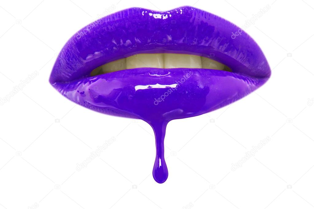 Woman's lips lipgloss — Stock Photo © londondeposit 33982177
